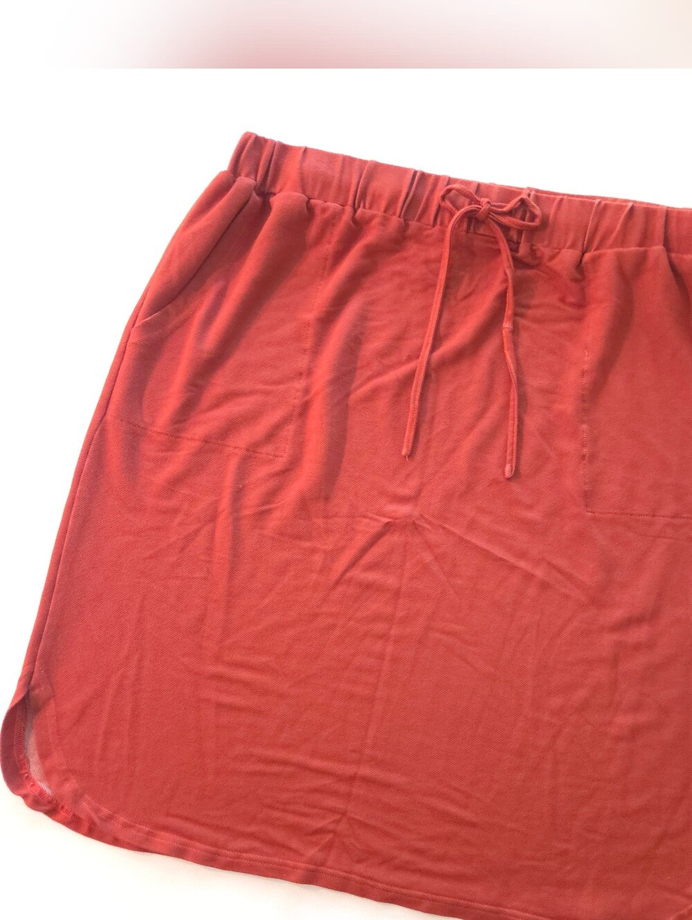 ❤️ Arianna by Howard's Pull-On Knit Skirt | Women's L/XL | Rust Orange